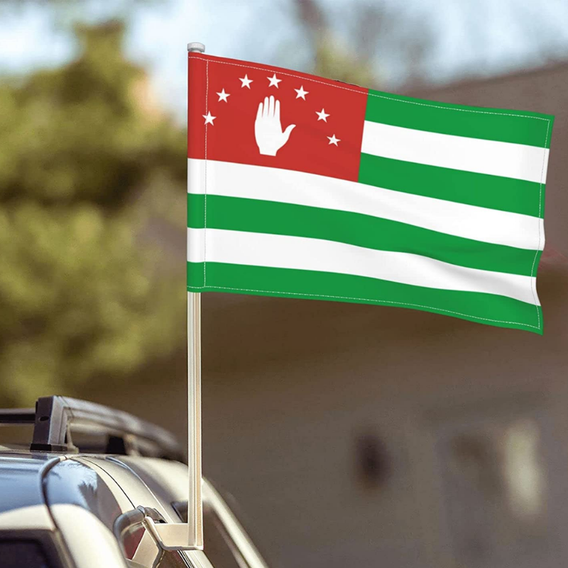 Abkhazia Car Window Mounted Flag, Flag of Abkhazia