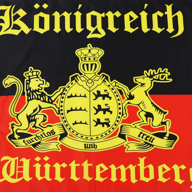 Germany Kingdom of Wurttemberg Boat Flag