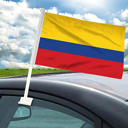 Colombia Car Window Mounted Flag