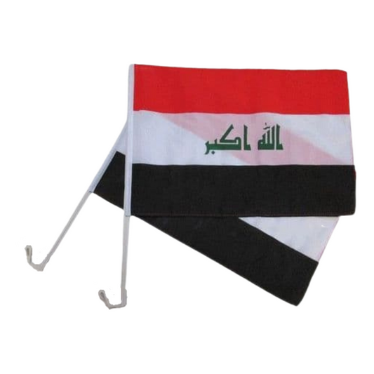 Iraq Car Window Mounted Flag