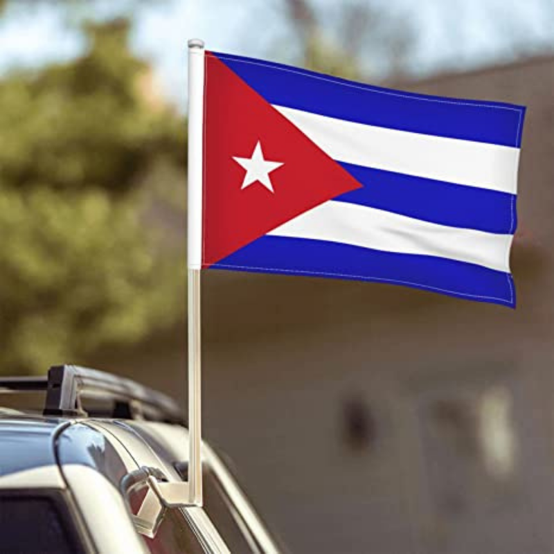 Cuba Car Window Mounted Flag