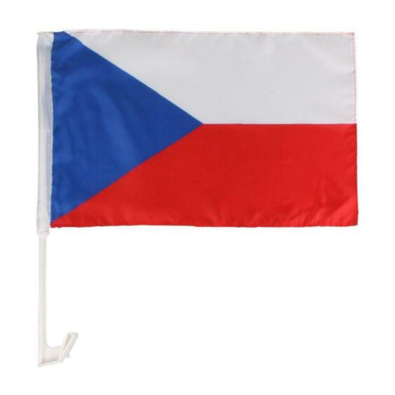 Czech Republic Car Window Mounted Flag