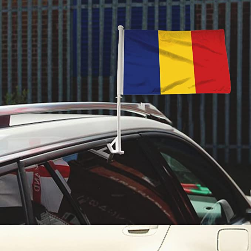 Chad Car Window Mounted Flag