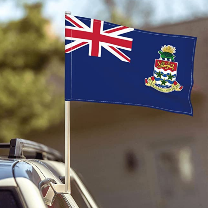 Cayman Islands Car Window Mounted Flag