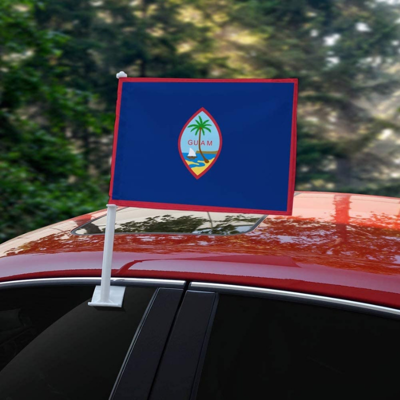 Guam Car Window Mounted Flag