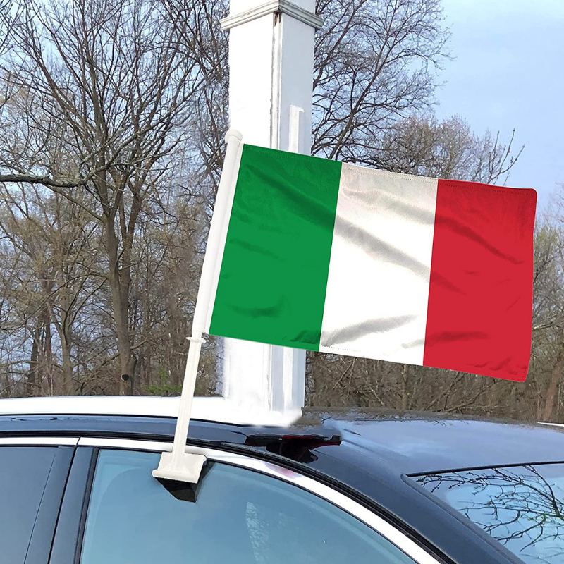Italy Car Window Mounted Flag
