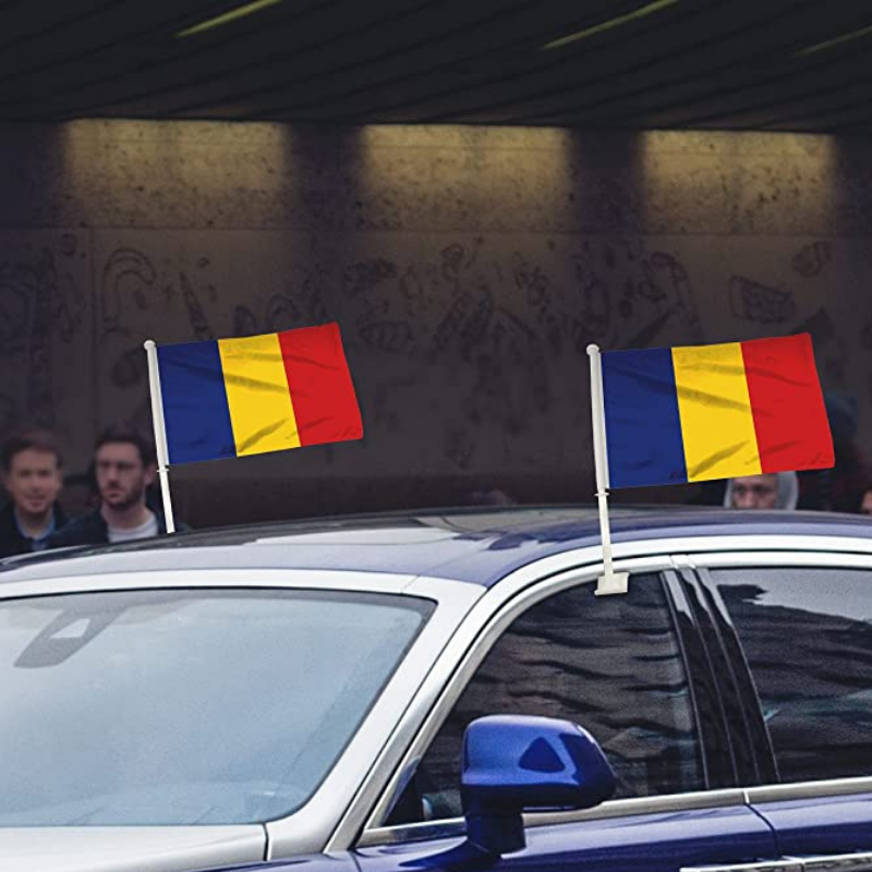 Chad Car Window Mounted Flag