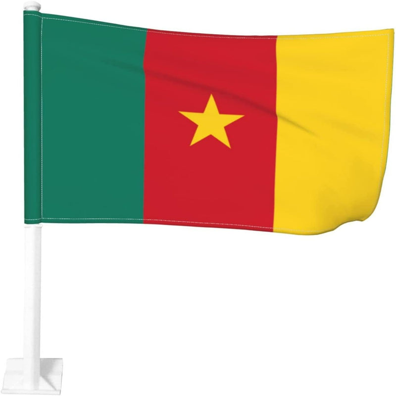 Cameroon Car Window Mounted Flag