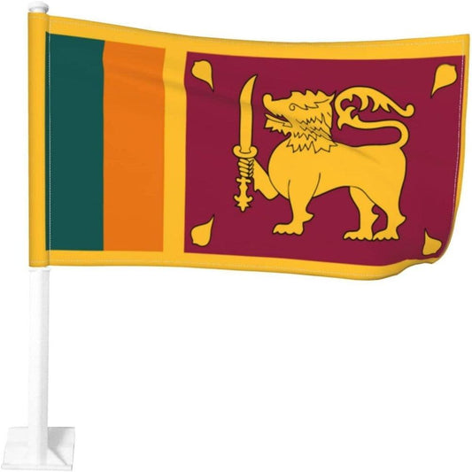 Sri Lanka Car Window Mounted Flag