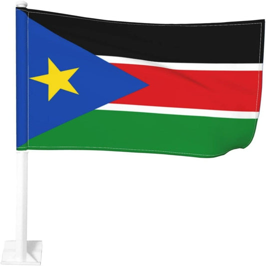 South Sudan Car Window Mounted Flag