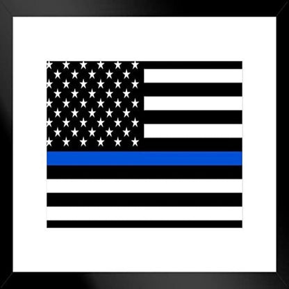 American Police Memorial Blue Line Flag