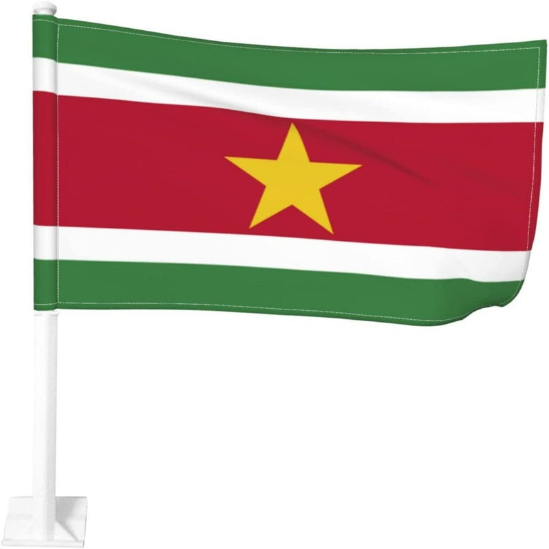 Suriname Car Window Mounted Flag