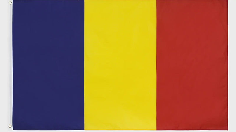 Romanian Flag, Blue Yellow Red Tricolor, Flag of Nations and Globe Flags, Polyester 90X150cm