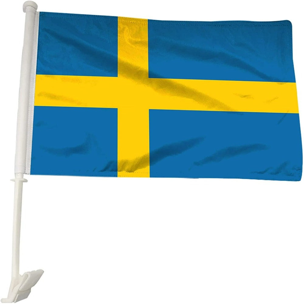 Sweden Car Window Mounted Flag