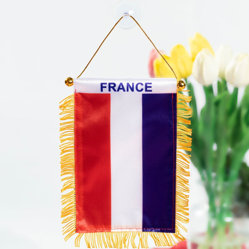 The France Hanging Pennant Flag