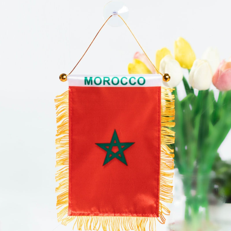 Morocco World Cup Hanging Flag
