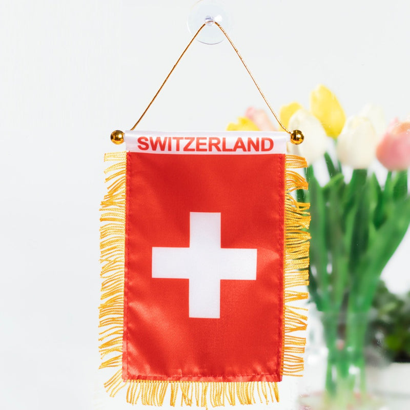 The Switzerland Hanging Pennant Flag