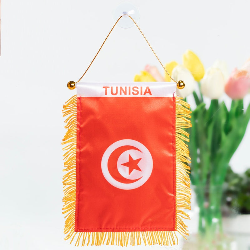 Tunisia World Cup Hanging Flag