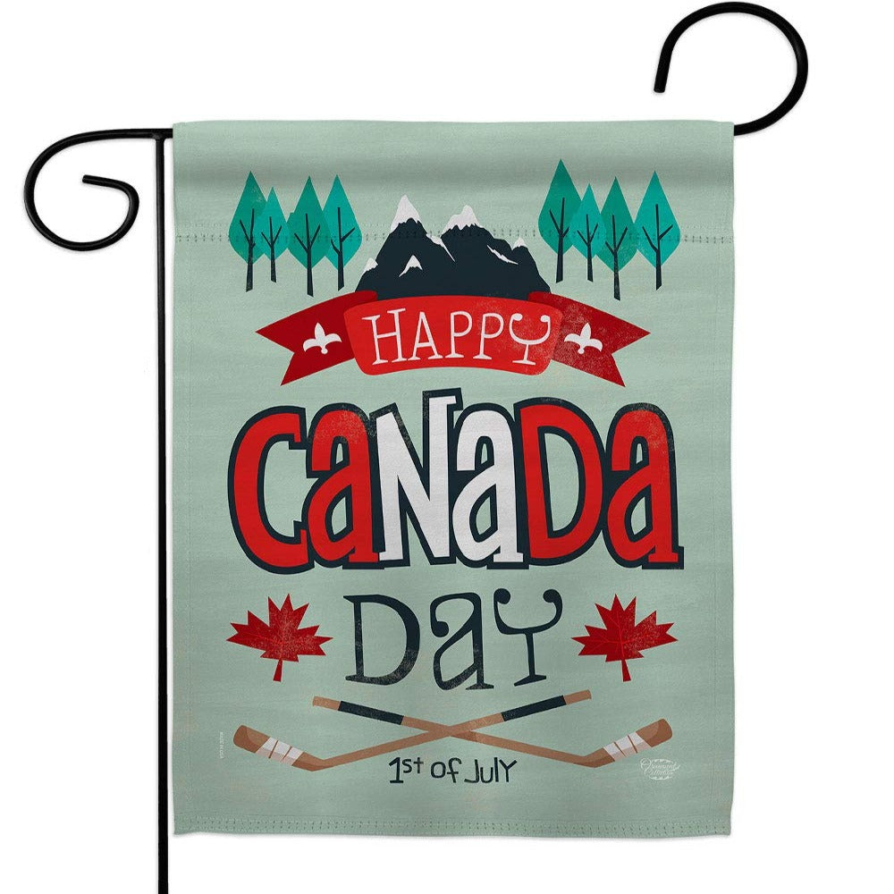 Canadian Independence Day Garden Flag Home Decor Country Love Polyester