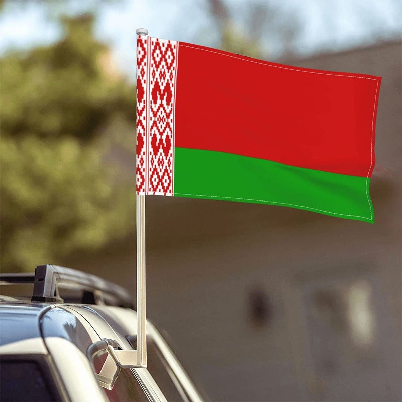 Belarus Car Window Mounted Flag
