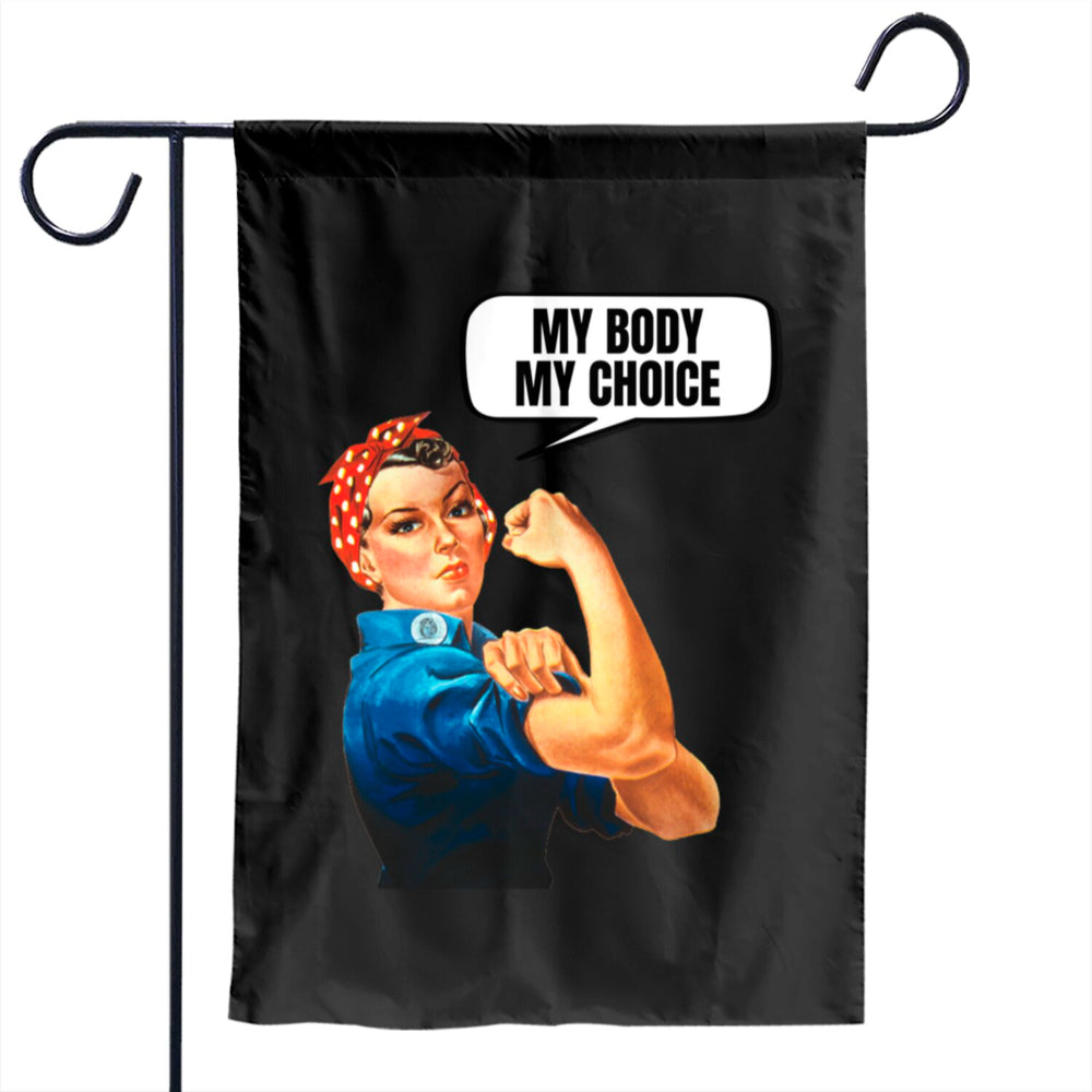 Female Power My Body My Choice Flag