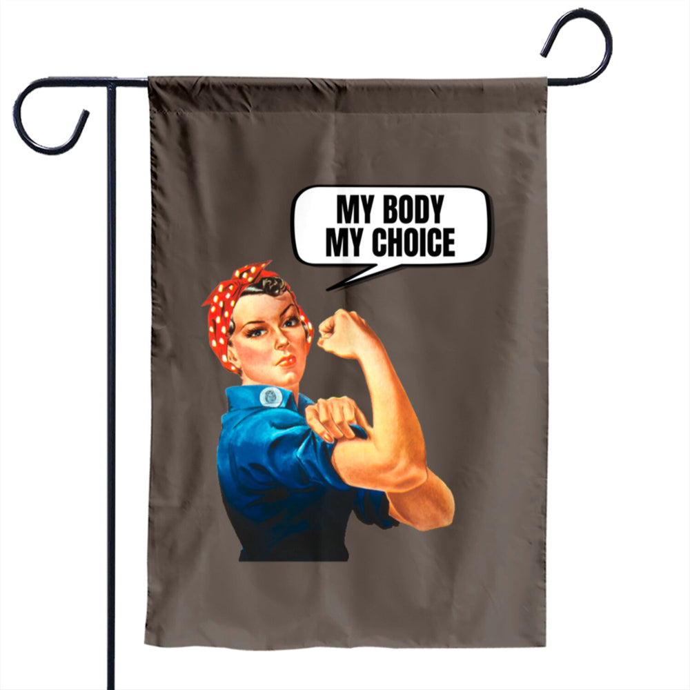 Female Power My Body My Choice Flag