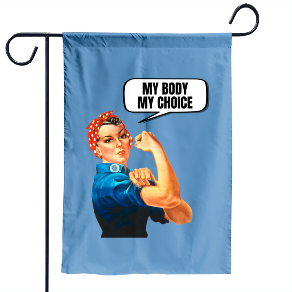 Female Power My Body My Choice Flag