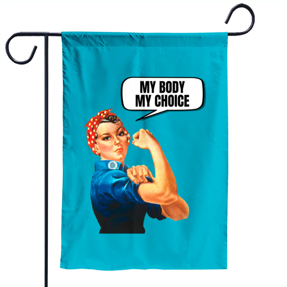 Female Power My Body My Choice Flag