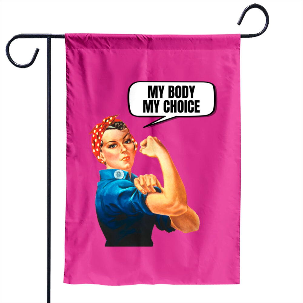 Female Power My Body My Choice Flag