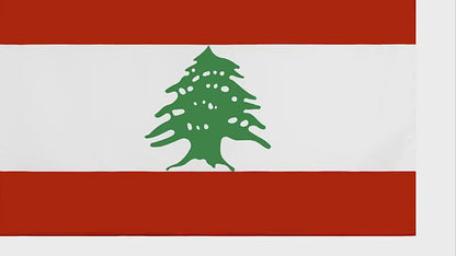 Lebanese Flag, Globe With Flags, Durable Double Stitched Country Flags 90X150cm