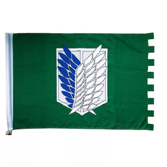 Anime Attack on Titans Flag Survey Corps, Home Decoration Gift Living Room Garden Terrace, Flag Online 65x95 cm