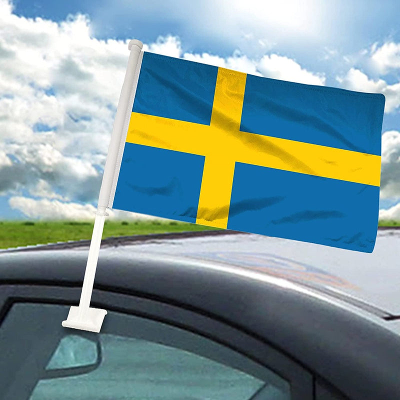 Sweden Car Window Mounted Flag