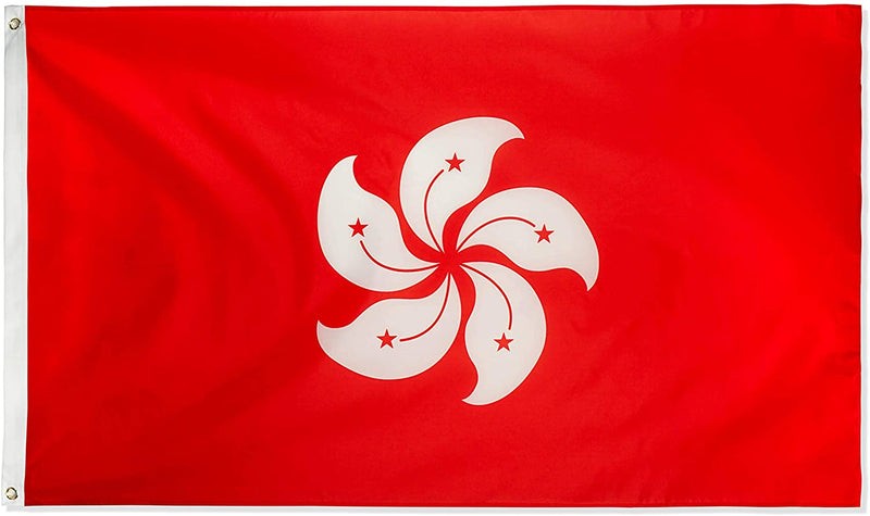 Hong Kong Flag, world flags, country flags , UV Resistant, Polyester, 90X150cm