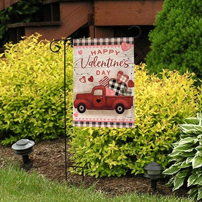 Printed Pickup Garden Flag – Rustic Yard Decor for Seasonal Display