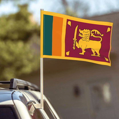 Sri Lanka Car Window Mounted Flag