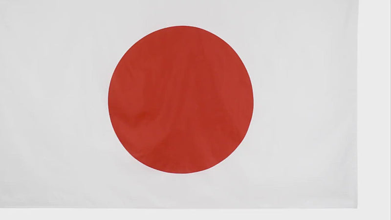 Japanese Flag, Red White World Country Flags, Vivid Shades UV Resistant 90X150cm