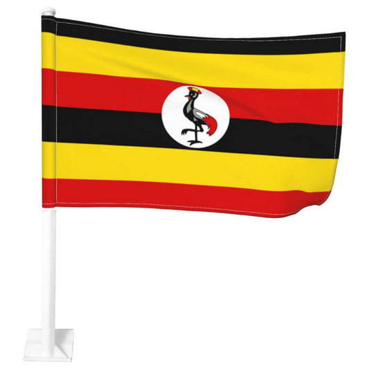 Uganda Car Window Mounted Flag