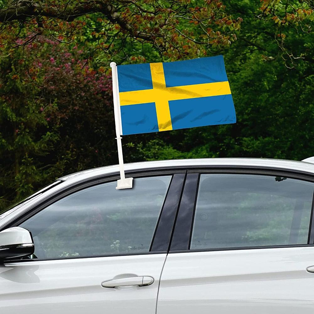 Sweden Car Window Mounted Flag