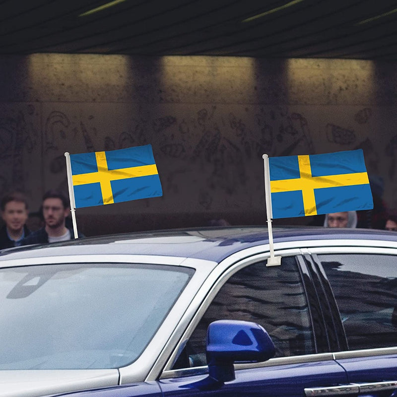 Sweden Car Window Mounted Flag