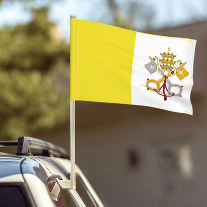 Holy See Vatican City Car Window Mounted Flag