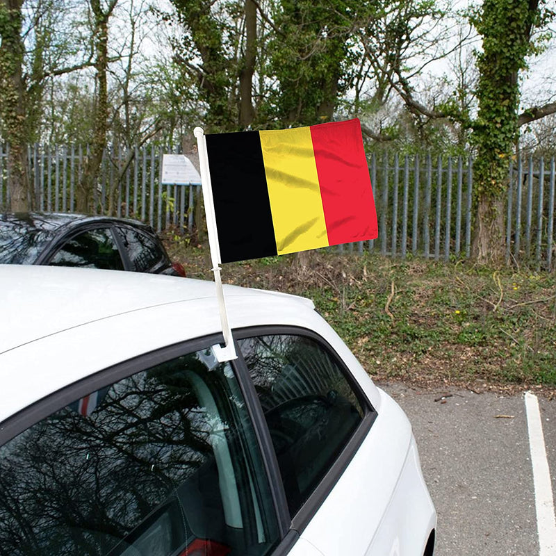 Belgium Car Window Mounted Flag
