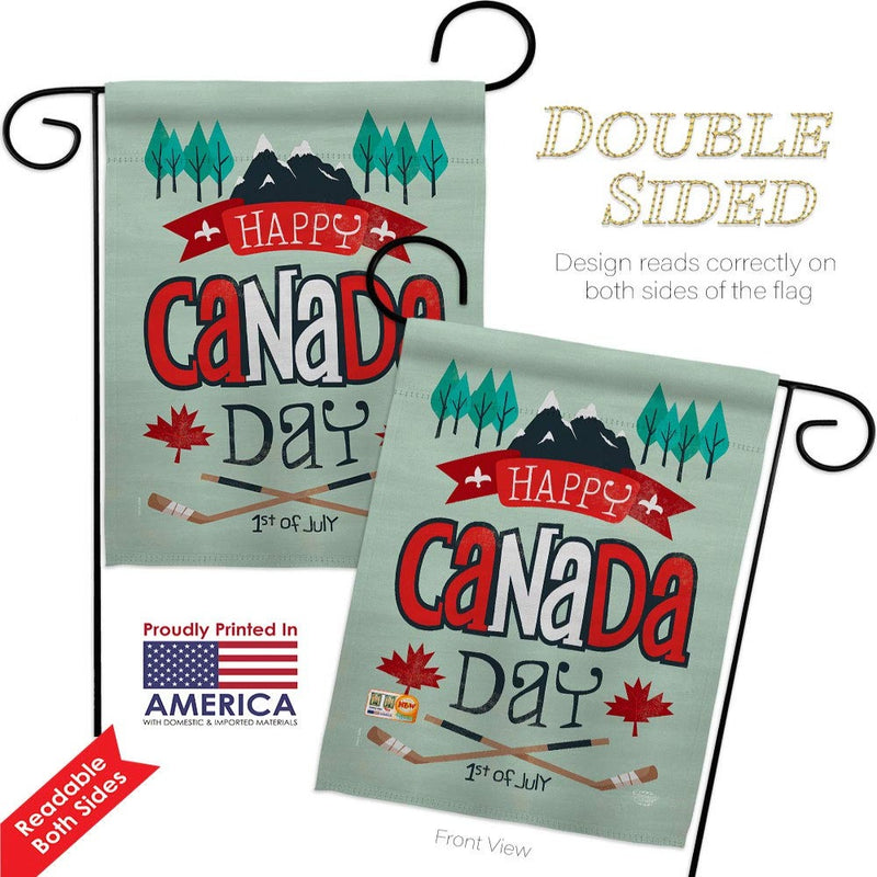 Canadian Independence Day Garden Flag Home Decor Country Love Polyester