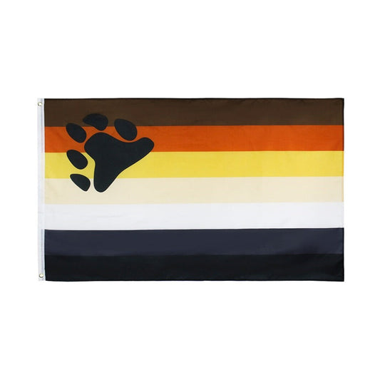 Bear Pride Flag, LGBTQ Pride Parades, International Bear Brotherhood Flag, Stain and UV resistant 60X90cm