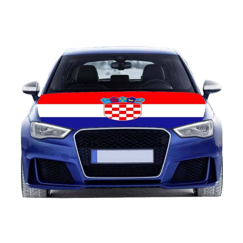Croatia Flag Car Hood Cover