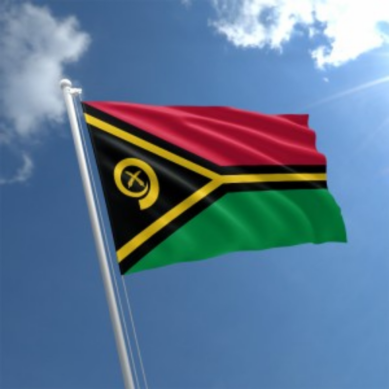 Vanuatu Flag, Flags of Various Countries, Polyester Durable Vivid Indoor Outdoor, 90X150cm