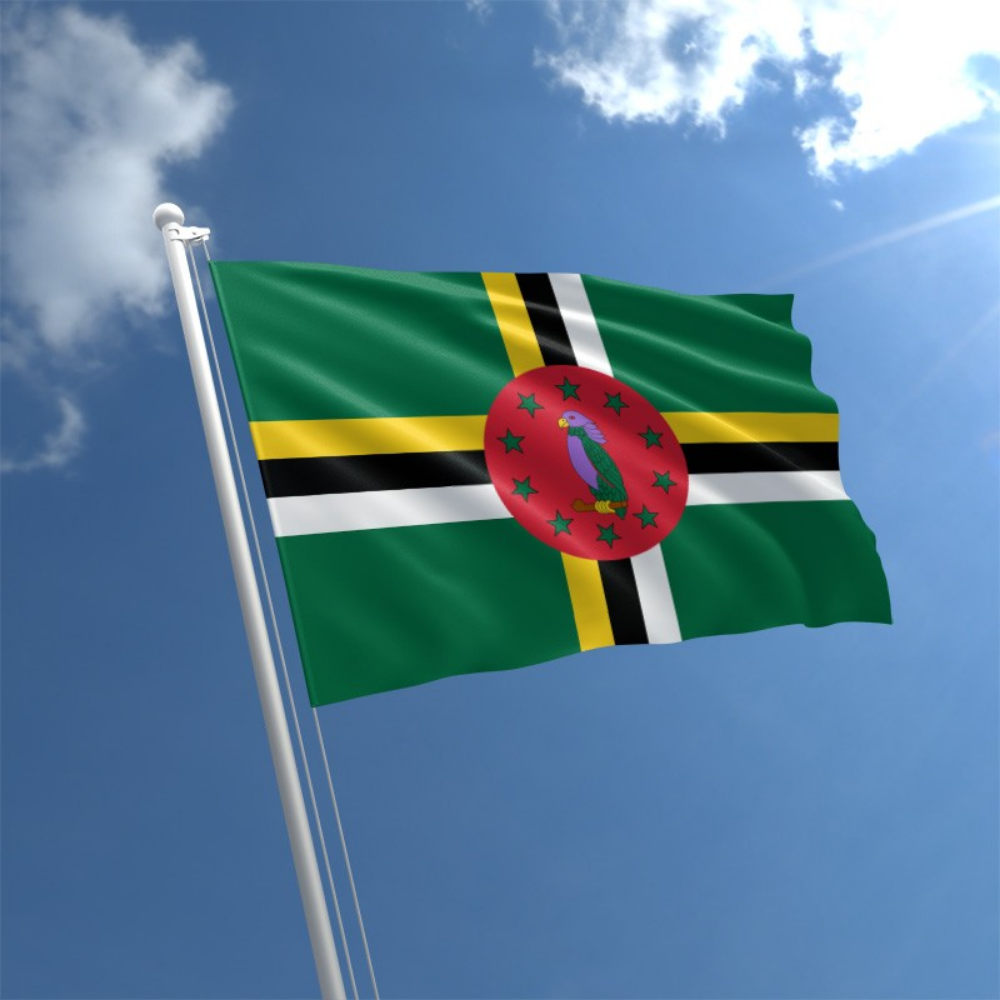 Dominica Flag, World Country Flags, Globe Flags, Double Stitched, Polyester, 90X150 cm