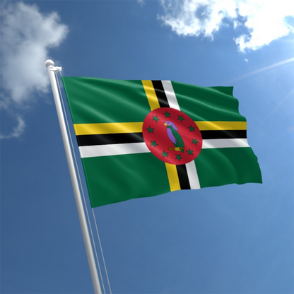 Dominica Flag, World Country Flags, Globe Flags, Double Stitched, Polyester, 90X150 cm