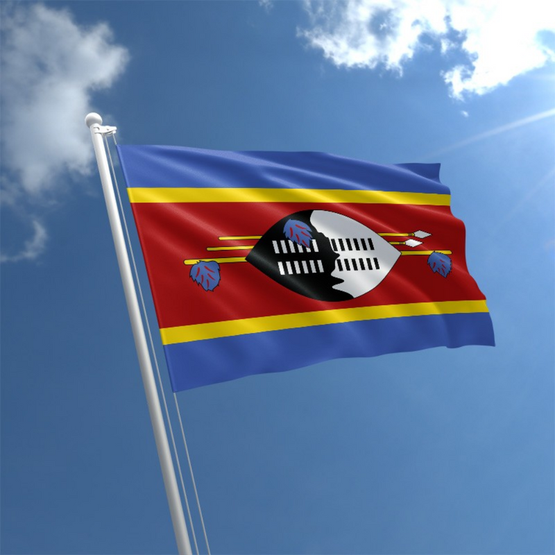 Swaziland Flag, Countries and Flags Eswatini, Polyester Double Stitched Durable 90X150cm