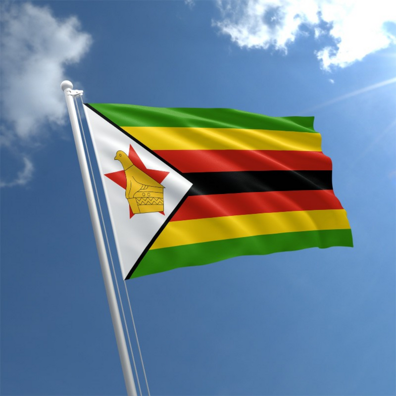 Zimbabwe Flag, Flags of Various Countries, Republic of Zimbabwe Polyester, Indoor Outdoor 90X150cm