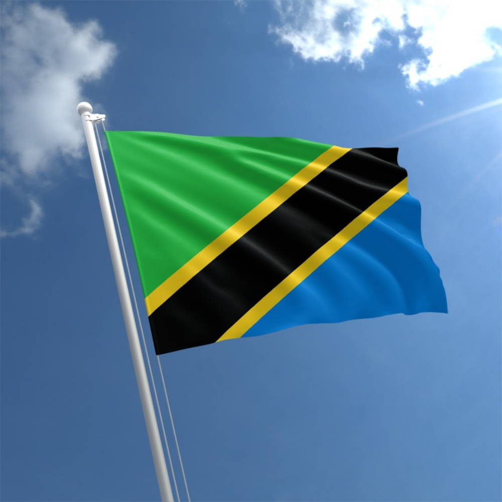 Tanzanian Flag, Africa Country Flags, Polyester Fade Proof Durable, Indoor Outdoor, 90X150cm